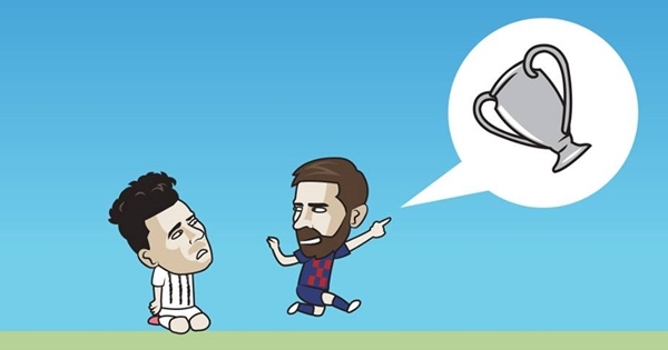 Biếm họa 24h: Ronaldo ngậm ngùi nhìn Messi tỏa sáng ở Champions League